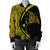 Hawaiian Map Manta Ray Polynesian Bomber Jacket - Yellow - Circle Style - AH - Polynesian Pride