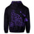 Hawaiian Map Manta Ray Purple Polynesian Hoodie - Polynesian Pride