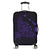 Hawaiian Map Manta Ray Purple Polynesian Luggage Covers - AH Black - Polynesian Pride