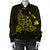 Hawaiian Map Manta Ray Yellow Polynesian Bomber Jacket - AH - Polynesian Pride