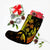 Hawaiian Map Palm Trees Fish Hook Polynesian Christmas Stocking Colorful Yellow - AH - Polynesian Pride
