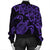 Hawaiian Map Turtle Hibiscus Kanaka Polynesian Bomber Jacket - Purple - AH - Polynesian Pride