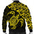 Hawaiian Map Turtle Hibiscus Kanaka Polynesian Bomber Jacket - Yellow - AH - Polynesian Pride