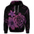 Custom Hawaiian Map Turtle Hibiscus Plumeria Polynesian Hoodie Pink - Polynesian Pride