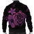 Hawaiian Map Turtle Hibiscus Plumeria Polynesian Bomber Jacket - Pink - AH - Polynesian Pride