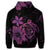 Hawaiian Map Turtle Hibiscus Plumeria Polynesian Hoodie Pink - Polynesian Pride