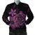 Hawaiian Map Turtle Hibiscus Plumeria Polynesian Bomber Jacket - Pink - AH Black Unisex - Polynesian Pride