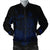 Hawaiian Map Turtle Hibiscus Polynesian Bomber Jacket - Blue - AH Black Unisex - Polynesian Pride