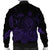 Hawaiian Map Turtle Hibiscus Polynesian Bomber Jacket - Purple - AH - Polynesian Pride