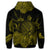 Hawaiian Map Turtle Hibiscus Polynesian Hoodie Yellow - Polynesian Pride