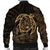 Hawaiian Map Turtle Kanaka Hibiscus Polynesian Bomber Jacket - Gold - AH - Polynesian Pride