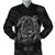 Hawaiian Map Turtle Kanaka Hibiscus Polynesian Bomber Jacket - Gray - AH Black Unisex - Polynesian Pride