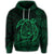 Hawaiian Map Turtle Kanaka Hibiscus Polynesian Hoodie Green - Polynesian Pride