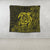 Hawaiian Map Turtle Kanaka Hibiscus Polynesian Tapestry - Yellow - AH - Polynesian Pride
