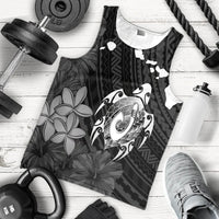 Hawaiian Map Turtle Plumeria Hibiscus Fish Hook Polynesian Tank Top - AH - Polynesian Pride