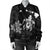 Hawaiian Map Turtle Plumeria Hibiscus Fish Hook Polynesian Bomber Jacket - AH - Polynesian Pride