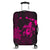 Hawaiian Map Turtle Plumeria Hibiscus Fish Hook Polynesian Luggage Covers Pink - AH Black - Polynesian Pride