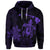 Custom Hawaiian Map Turtle Plumeria Hibiscus Fish Hook Polynesian Hoodie Purple - Polynesian Pride