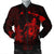 Hawaiian Map Turtle Plumeria Hibiscus Fish Hook Polynesian Bomber Jacket Red - AH Black Unisex - Polynesian Pride