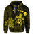 Custom Hawaiian Map Turtle Plumeria Hibiscus Fish Hook Polynesian Hoodie Yellow - Polynesian Pride