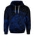 Custom Hawaiian Map Turtle Tattoo Hibiscus Plumeria Polynesian Hoodie Blue - Polynesian Pride