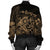 Hawaiian Map Turtle Tattoo Hibiscus Plumeria Polynesian Bomber Jacket - Gold - AH - Polynesian Pride