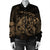 Hawaiian Map Turtle Tattoo Hibiscus Plumeria Polynesian Bomber Jacket - Gold - AH - Polynesian Pride