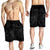 Hawaiian Map Turtle Tattoo Hibiscus Plumeria Polynesian Men's Shorts - Gray - AH - Polynesian Pride