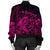 Hawaiian Map Turtle Tattoo Hibiscus Plumeria Polynesian Bomber Jacket - Pink - AH - Polynesian Pride