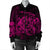 Hawaiian Map Turtle Tattoo Hibiscus Plumeria Polynesian Bomber Jacket - Pink - AH - Polynesian Pride