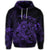 Hawaiian Map Turtle Tattoo Hibiscus Plumeria Polynesian Hoodie Purple - Polynesian Pride