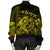 Hawaiian Map Turtle Tattoo Hibiscus Plumeria Polynesian Bomber Jacket - Yellow - AH - Polynesian Pride