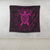 Hawaiian Map Turtle Wave Polynesian Tapestry Pink - AH - Polynesian Pride