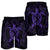 Hawaiian Map Turtle Wave Polynesian Men's Shorts Purple - AH - Polynesian Pride