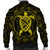 Hawaiian Map Turtle Wave Polynesian Bomber Jacket Yellow - AH - Polynesian Pride