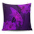 Hawaiian Map Whale Swim Hibiscus Polynesian Pillow Covers - Purple - AH Pillow Covers Black - Polynesian Pride