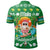 Hawaiian Mele Kalikimaka Santa Claus Pattern Christmas Polo Shirt Green Labo Style - Polynesian Pride