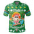 Hawaiian Mele Kalikimaka Santa Claus Pattern Christmas Polo Shirt Green Labo Style - Polynesian Pride