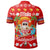 Hawaiian Mele Kalikimaka Santa Claus Pattern Christmas Polo Shirt Red Labo Style - Polynesian Pride