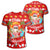 Hawaiian Mele Kalikimaka Santa Claus Pattern Christmas T Shirt Red Labo Style AH Unisex Red - Polynesian Pride