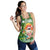 Hawaiian Mele Kalikimaka Santa Claus Pattern Christmas Women's Racerback Tank - Green - Labo Style - AH - Polynesian Pride