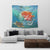 Hawaiian Mermaid Turtle Dolphin Polynesian Tapestry - AH - Polynesian Pride