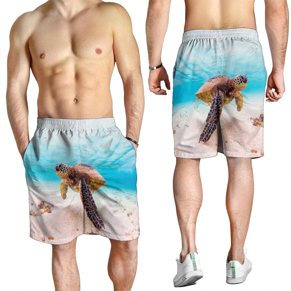 Hawaiian Ocean Picture Men's Shorts - AH - Polynesian Pride