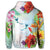 Hawaiian Orchids Strelitzia Hibiscus Plumeria Hummingbirds Polynesian Hoodie - Polynesian Pride