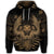 Hawaiian Owl Hibiscus Plumeria Polynesian Hoodie Gold - Polynesian Pride