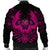 Hawaiian Owl Hibiscus Plumeria Polynesian Bomber Jacket - Pink - AH - Polynesian Pride