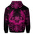 Hawaiian Owl Hibiscus Plumeria Polynesian Hoodie Pink - Polynesian Pride