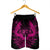 Hawaiian Owl Hibiscus Plumeria Polynesian Men's Shorts - Pink - AH - Polynesian Pride