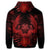 Hawaiian Owl Hibiscus Plumeria Polynesian Hoodie Red - Polynesian Pride