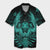 Hawaiian Owl Hibiscus Plumeria Polynesian Hawaiian Shirt - Turquoise - AH Unisex Black - Polynesian Pride